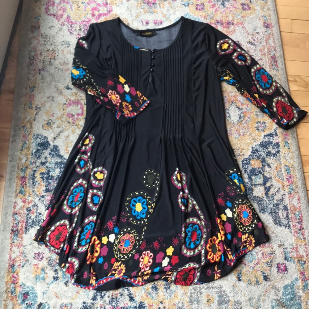 Colorful summer tunic— stretchy material